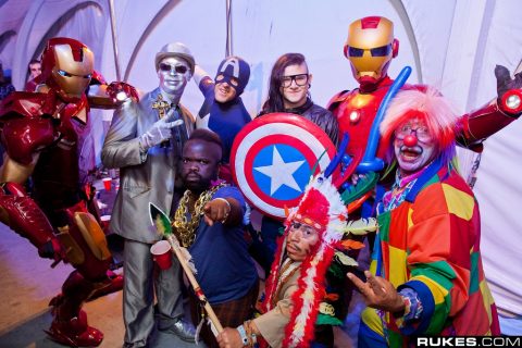 Skrillex and Dada Life @ LA Live Event Deck - January 29, 2012